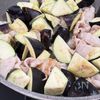 ごはんが止まらない♡﻿とろなす豚バラの梅味噌炒めの工程2