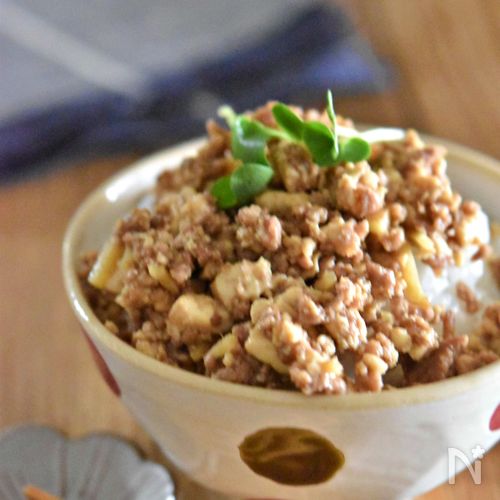 豆腐のそぼろ丼