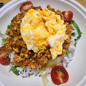 ナムディの作ってみた!投稿(【ヘルシーすぎる鶏むね肉ミンチのタコライス】)