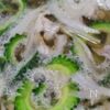 栄養たっぷり◎豚肉とゴーヤのふわふわ卵スープの工程4