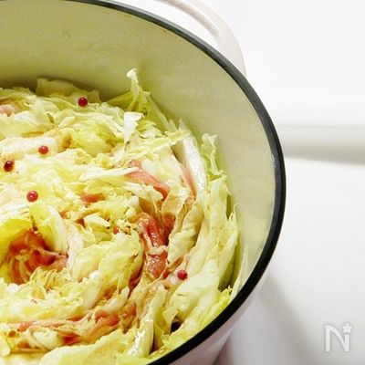 白菜と豚バラ肉のミルフィーユ鍋