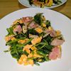 joe sanの作ってみた!投稿(【ほうれん草とベーコンの卵炒め】味付け簡単!にんにく香る♪)