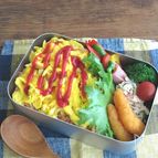 巻かずに簡単☆お弁当のごはんに”オムライス風”