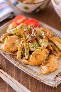 【鶏むねとちくわの海苔バター照り焼き】これ絶品！節約おかず