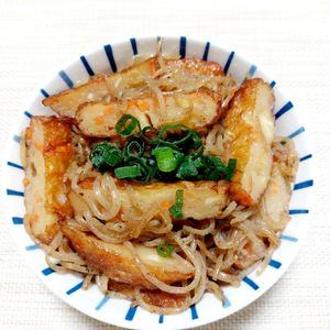 よっこの作ってみた!投稿(【さつま揚げと白滝のきんぴらポン酢】簡単時短で作り置きも)