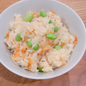 ミルクの作ってみた!投稿(切り餅で簡単！桜えびと枝豆のおこわ【お花見弁当、おもてなし】)