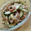 ごんの作ってみた!投稿(さっぱり食べられる♪豚しゃぶきゅうりの梅ポン和え)