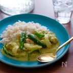 ピーマンで作る！パクチー無しのココナッツグリーンカレー