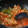 【包丁要らず！】野菜たっぷりキーマカレーの工程1