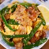 行列の定食屋さんの🍚豚バラピーマン☆焼肉のたれテリマヨ🤩