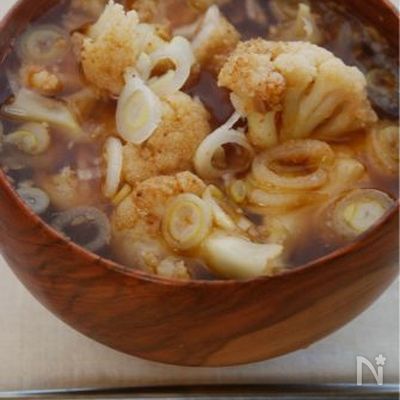 韓国風カリフラワーのジンジャースープ
