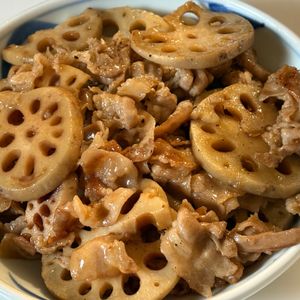 とーるじーじの作ってみた!投稿(豚れんこんのうまだれ#作り置き#お弁当)