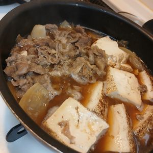そらまめの作ってみた!投稿(三素材で作る肉豆腐)