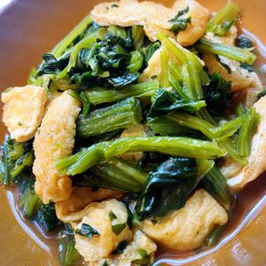 みおの作ってみた!投稿(【ほうれん草と油揚げのおひたし】レンジ&冷凍ほうれん草で時短)