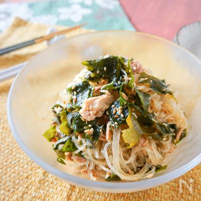 【5分で再現】給食で人気の春雨サラダ #低カロリー
