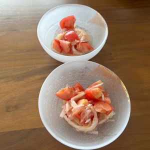 こむぎの作ってみた!投稿(【食べる美容サプリ】トマトと紫玉ねぎのいたわりマリネ)