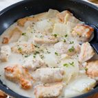 『鶏肉と白菜のマスタードクリーム煮』ワンパン☆鶏肉やわらか♪