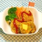余ったドライカレーで♪揚げないチーズカレーコロッケ