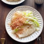 レンチンして和えるだけ！白だしねぎ塩餅