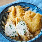 【油揚げのジューシー肉詰め】めんつゆで簡単♪