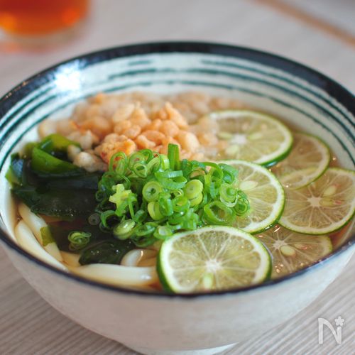 5分で簡単!さっぱりすだちうどん