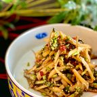 野菜の皮で田舎風きんぴら