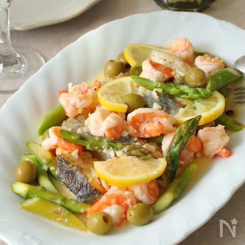 ビストロ級！魚介のレモンバターソテー