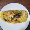とももの作ってみた!投稿(嬉しい低糖質*ほうれん草とハムと舞茸のチーズオムレツ)