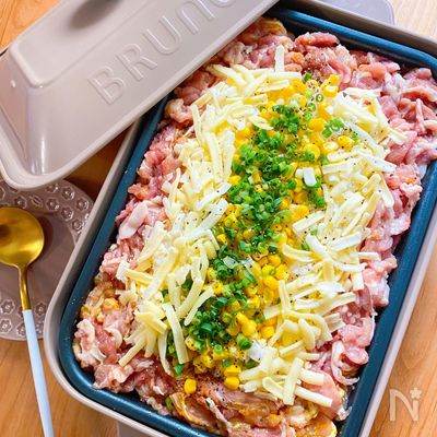 豚こま肉でコスパ抜群!ポークチーズカレーペッパーランチ★