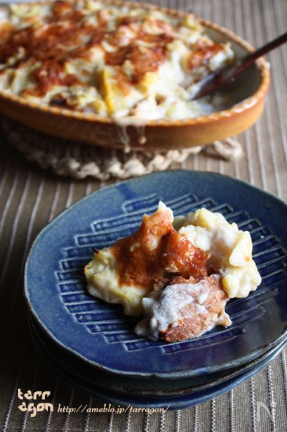 カリフワラーとバゲットの米粉ヨーグルトグラタン