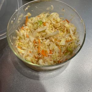 1169387の作ってみた!投稿(5分で完成！【胡麻マヨコールスロー】マヨ少なめでさっぱり♩)