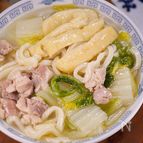 寒い夜に温まろ🥰🍜鶏と白菜の旨だし塩ちゃんこうどん最高♡