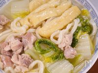 寒い夜に温まろ🥰🍜鶏と白菜の旨だし塩ちゃんこうどん最高♡