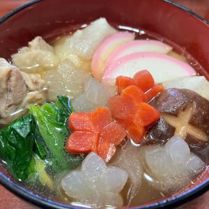 りんごの作ってみた!投稿(【お正月料理】お醤油味の焼き餅入れて関東風雑煮)