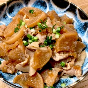 michuの作ってみた!投稿(定番甘辛 豚バラ大根・玉ねぎが決め手)