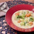 海老と野菜の中華風クリームスープ