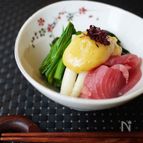 基本の酢みそ(わけぎとマグロのぬた)