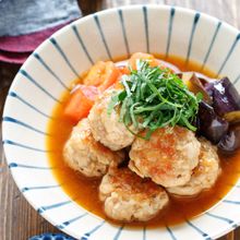 豚こまボールと夏野菜の焼きびたし【#作り置き #節約】