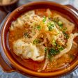 簡単！具材を入れて煮るだけ！【餃子ともやしのごま味噌スープ】