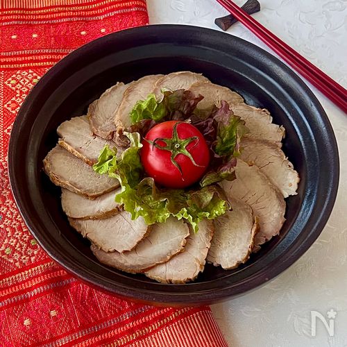 漬け込み&レンジで簡単♡『メキシカン風焼き豚』