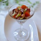 スペイン風おつまみ♬タコ葱トマトのオリーブオイル和え