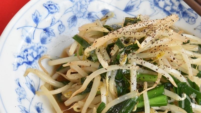 ラーメン屋さんのにらもやしのにんにく醤油 | レシピサイトNadia