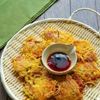 豚こまとえのきと豆もやしのチヂミ【包丁・まな板不要】