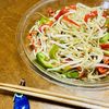 はっぴぃの作ってみた!投稿(レンジだけであと一品♪『もやしとピーマンのじゃこ和え♡』)