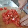 野菜たっぷりがうれしい！
なすとトマトの無水カレーの工程1