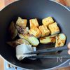 厚揚げとなすのポン酢焼きの工程3