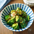 やみつき蛇腹きゅうり【お箸が止まらない副菜レシピ♪】