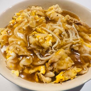 しーちゃんの作ってみた!投稿(豚玉もやしの中華あんかけ【#簡単 #節約 #包丁不要】)