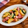 夏野菜で簡単【ズッキーニとベーコンのガーリック焼き】