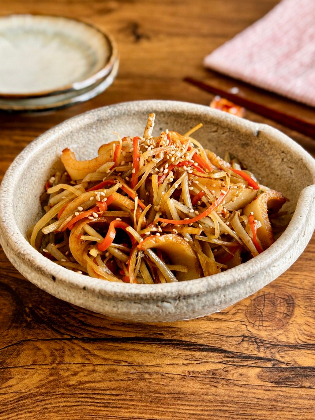 食卓にあるとうれしい♪【さつま揚げ入りきんぴらごぼう】 | レシピ